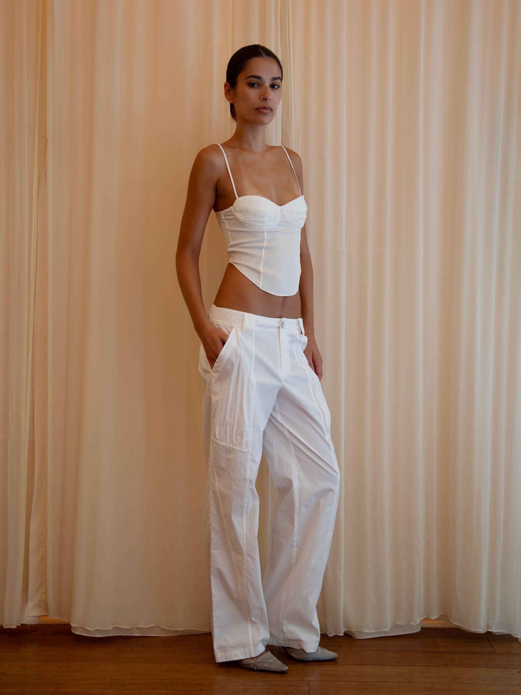 FREYA PANT IN IVORY