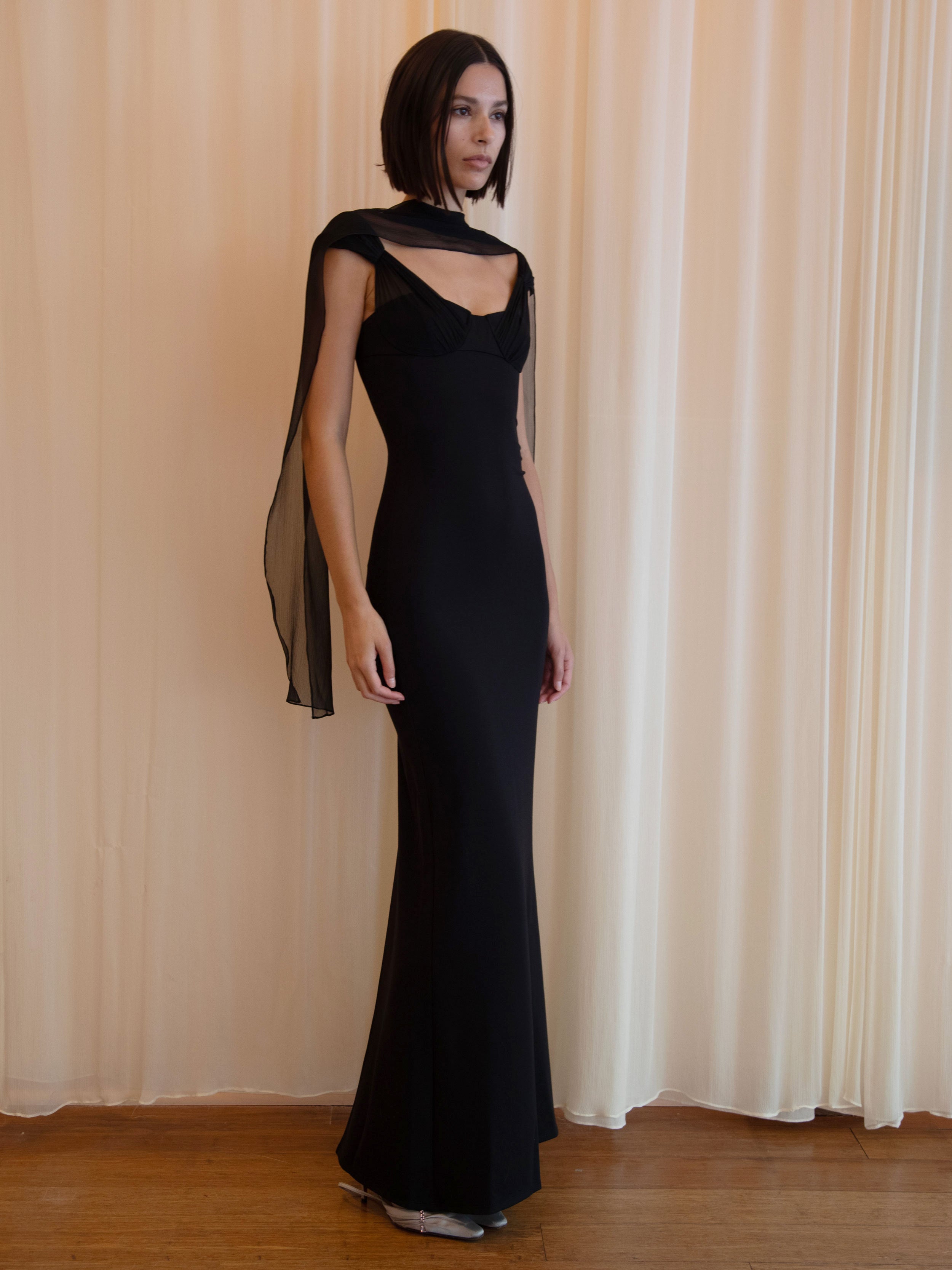 OPERA DRESS IN BLACK