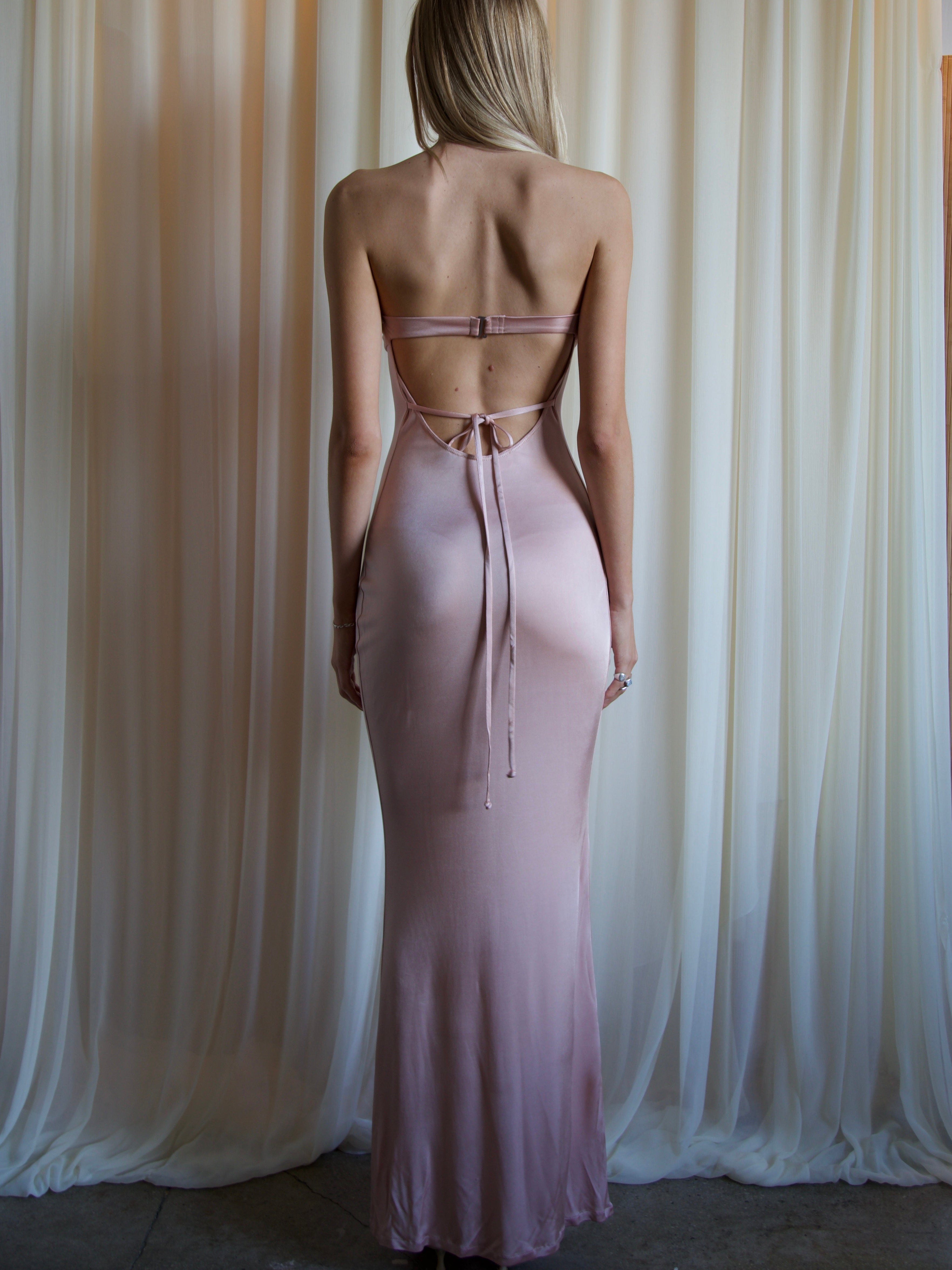 BLOOM DRESS IN MAUVE