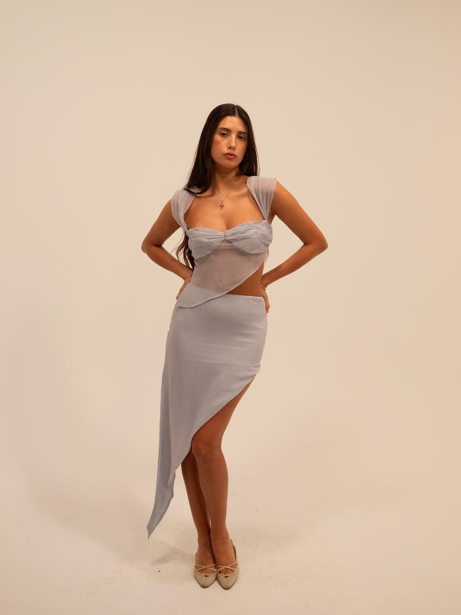 DELLA TOP IN BLUE – B U C I