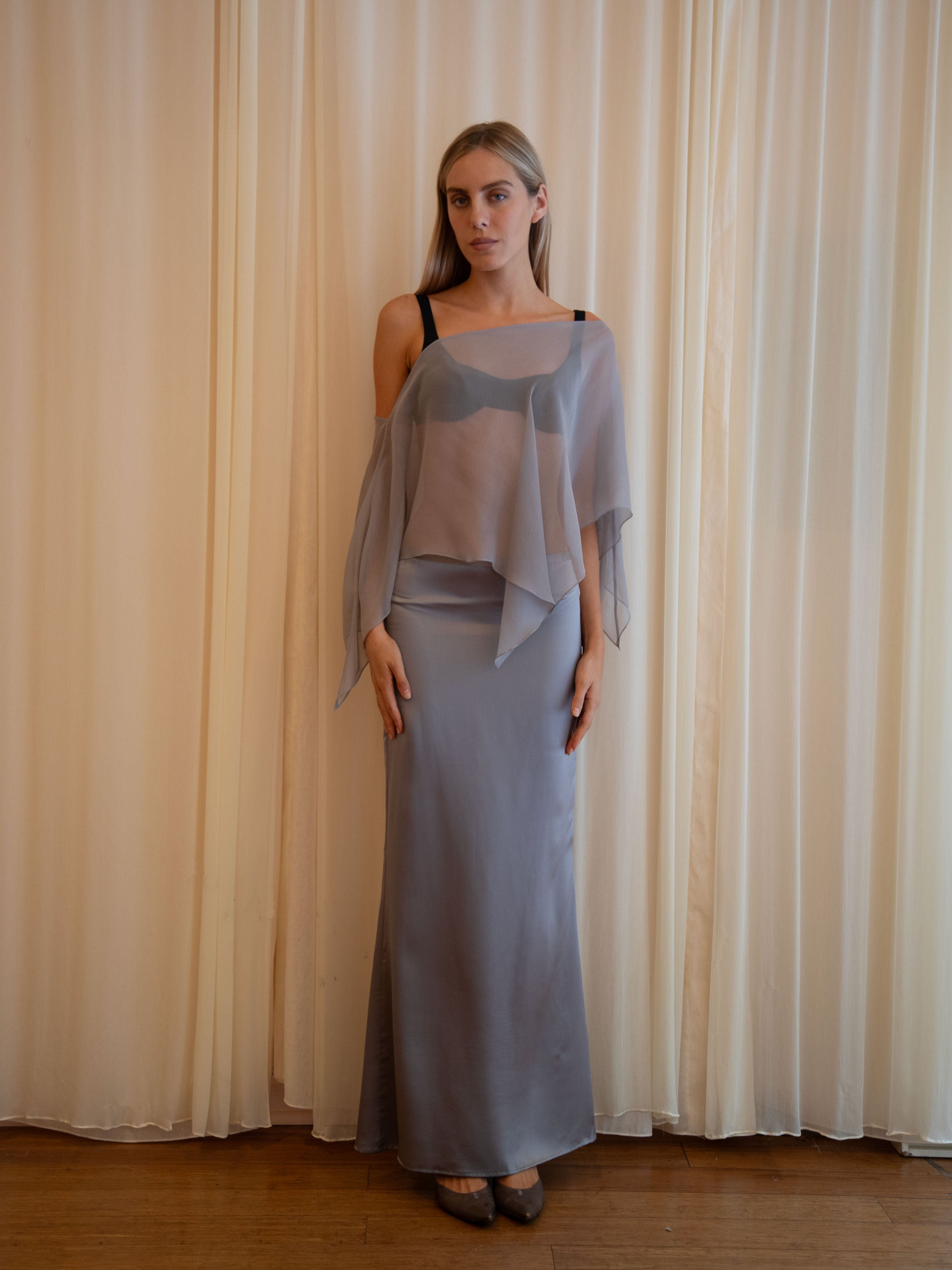 SOLSTICE SKIRT IN SLATE