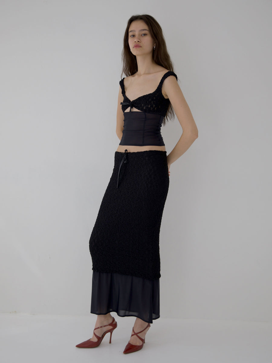 EQUINOX TOP IN BLACK – B U C I