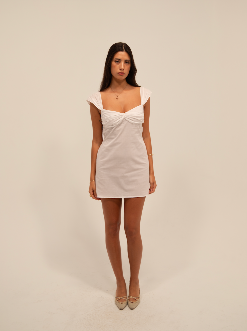 AUDREY DRESS IN POPLIN
