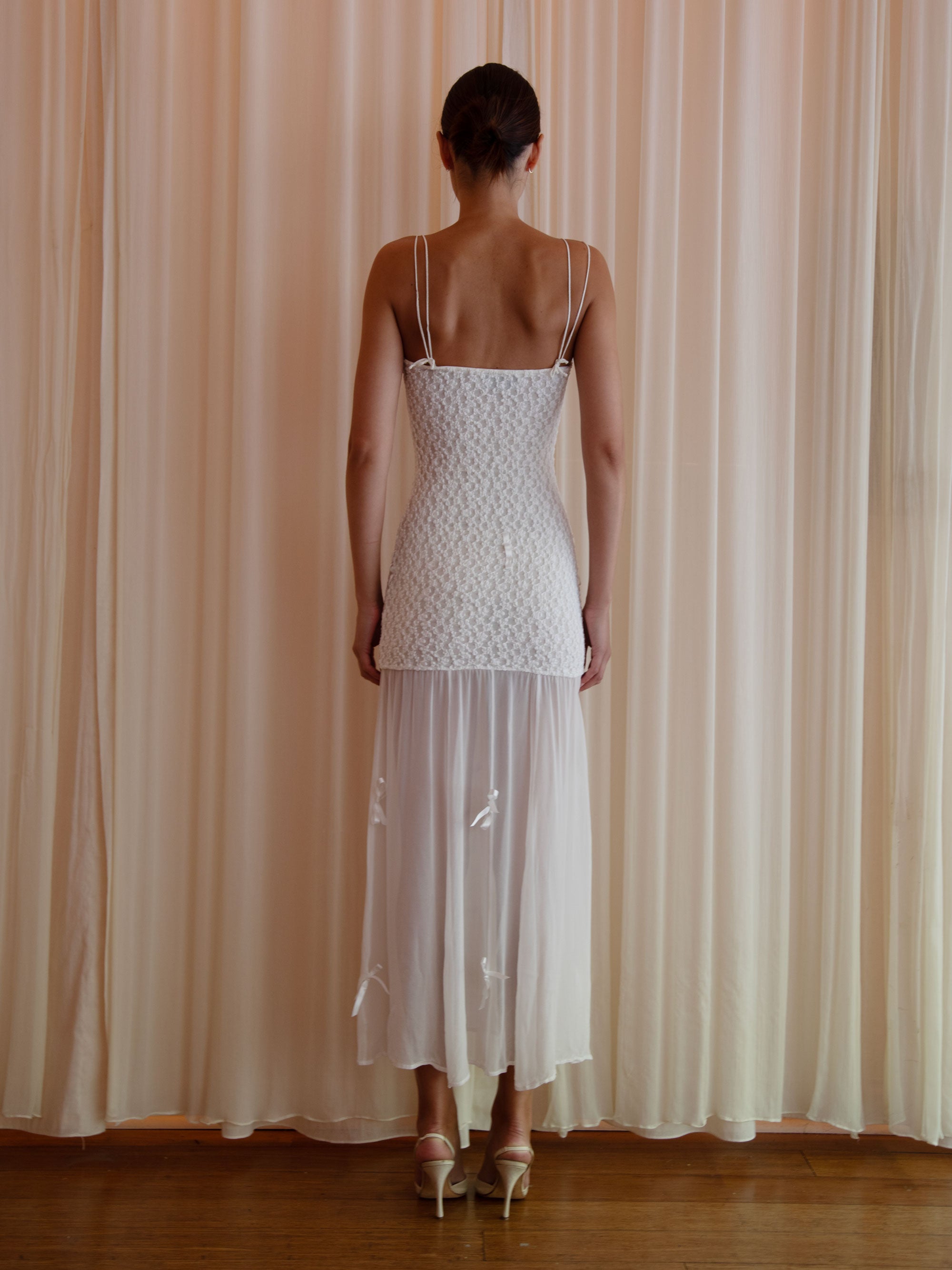 LACE METIS DRESS IN IVORY