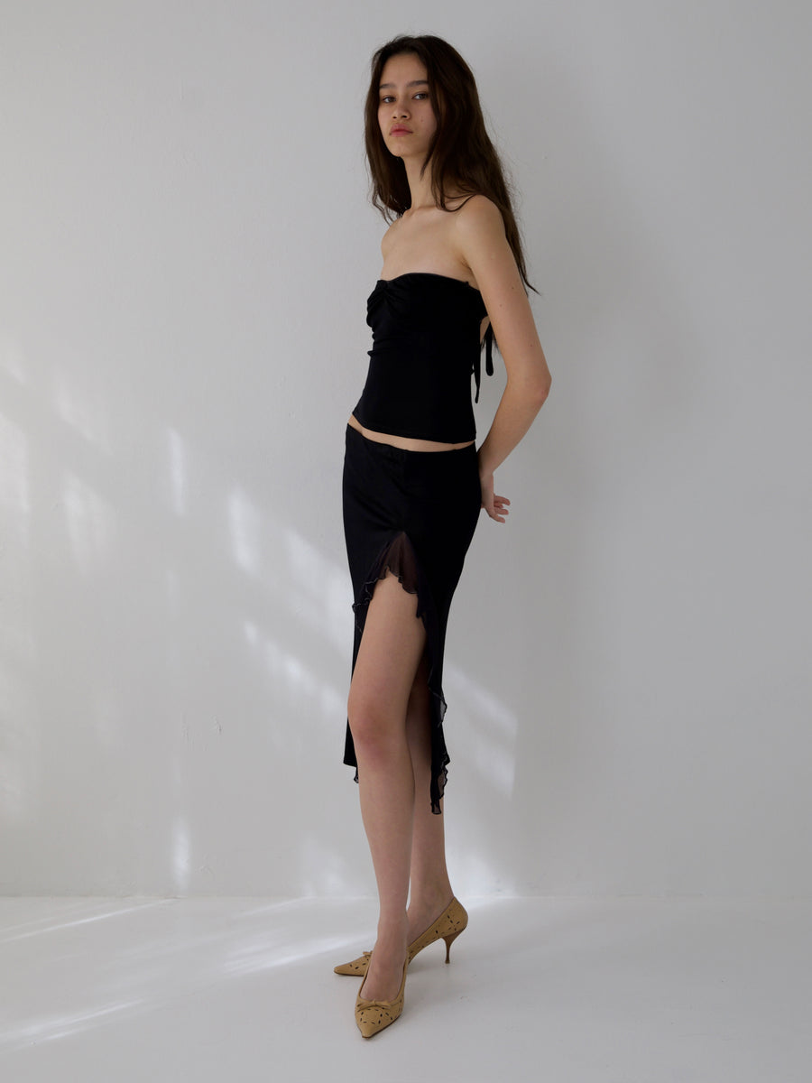 Bibiy. BIANCA BLOSSOM TOP 〔BLACK〕 BIBIY. MADE | BIANCA BLOSSOM TOP BLACK｜Bibiy.