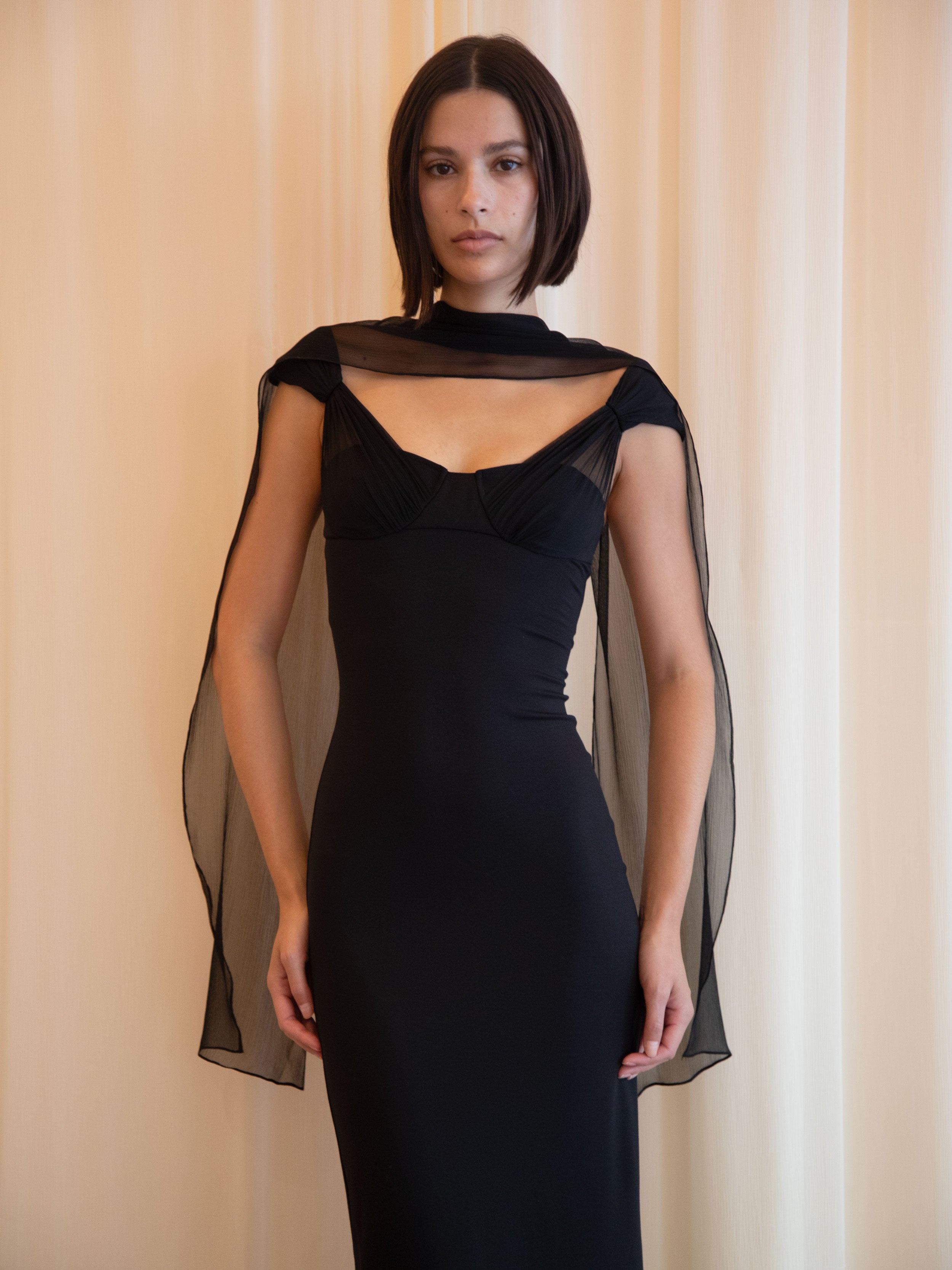 OPERA DRESS IN BLACK