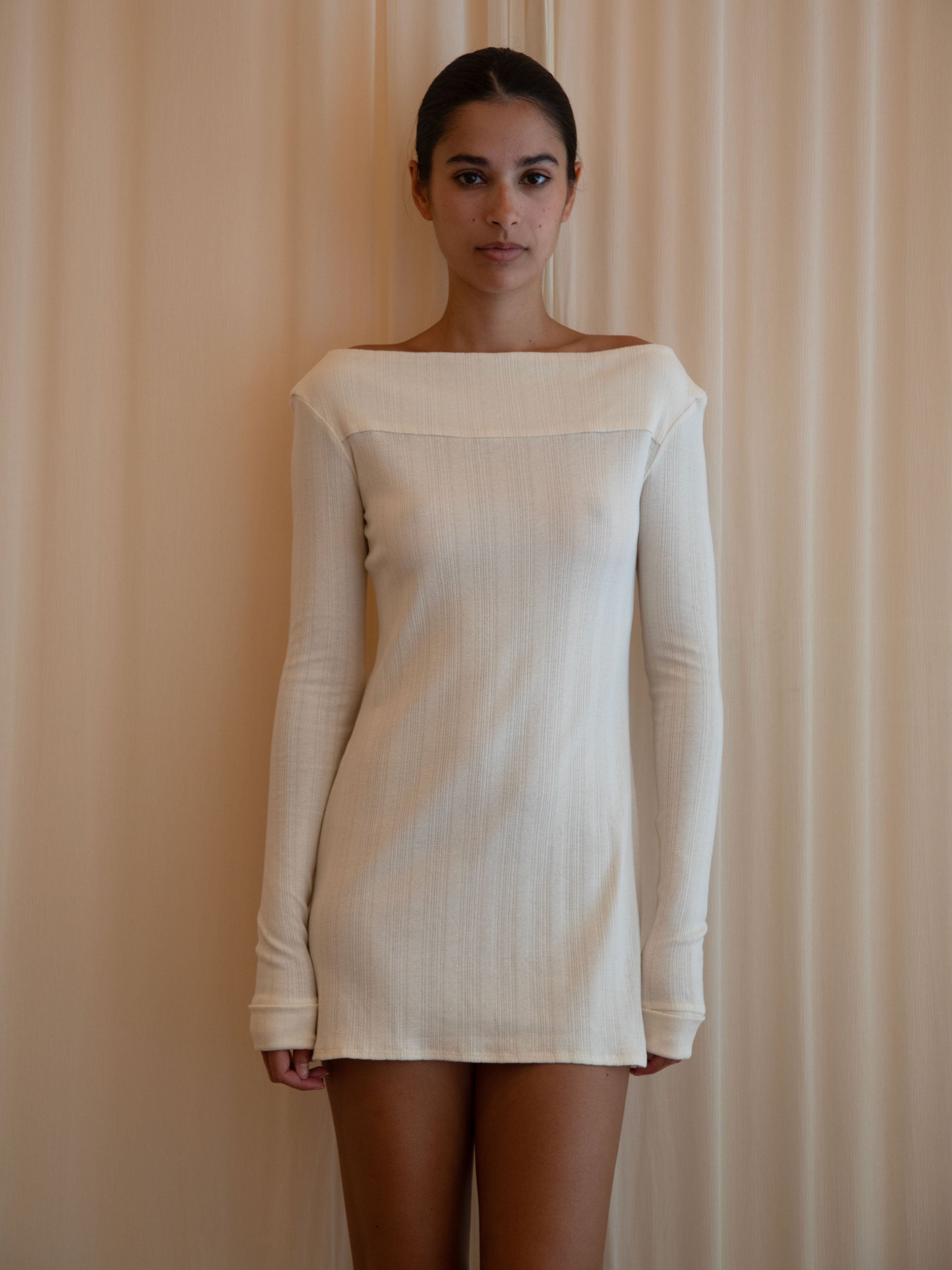 RUGBY DRESS IN IVORY
