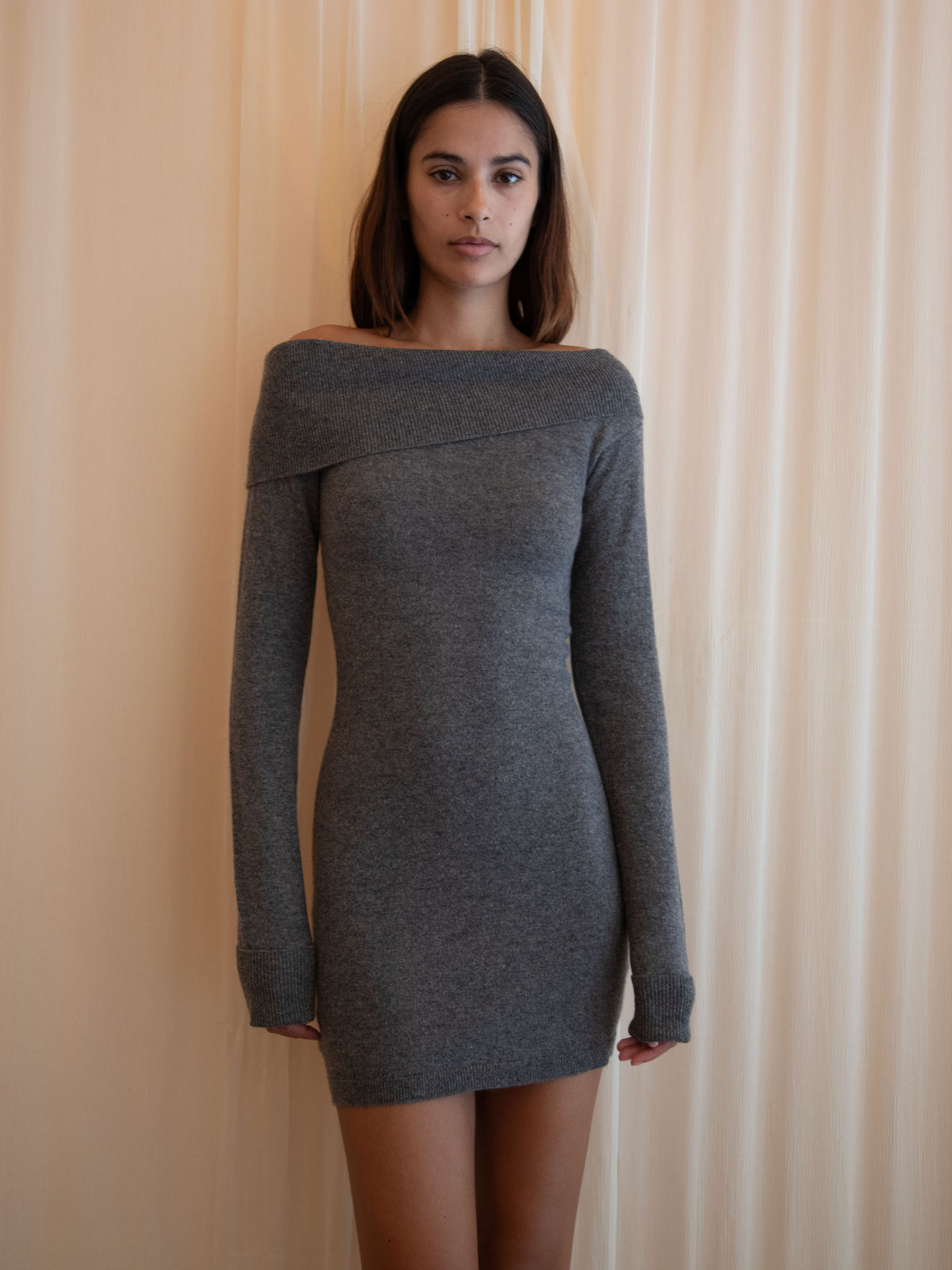 KATIA DRESS IN CHARCOAL