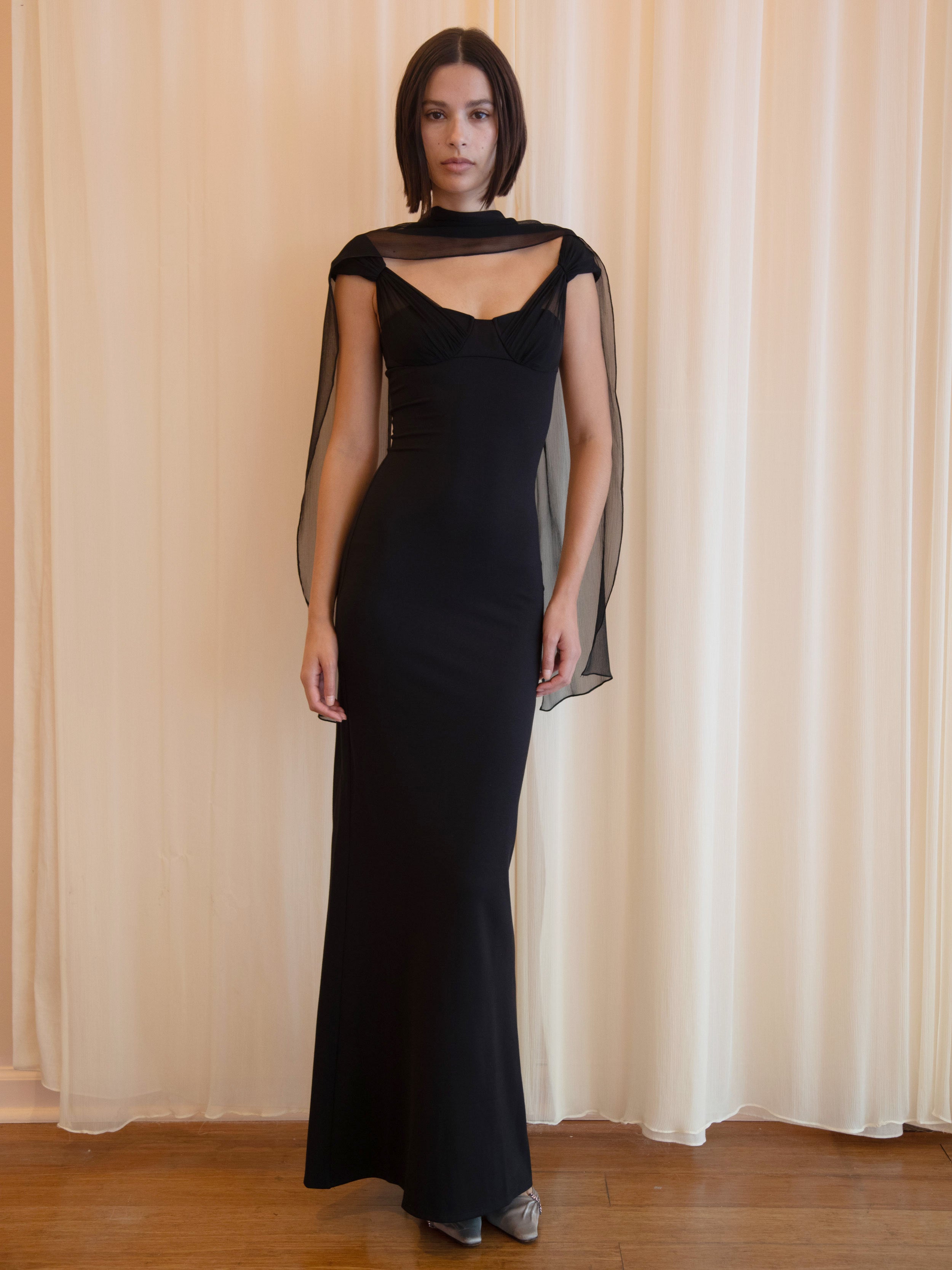 OPERA DRESS IN BLACK