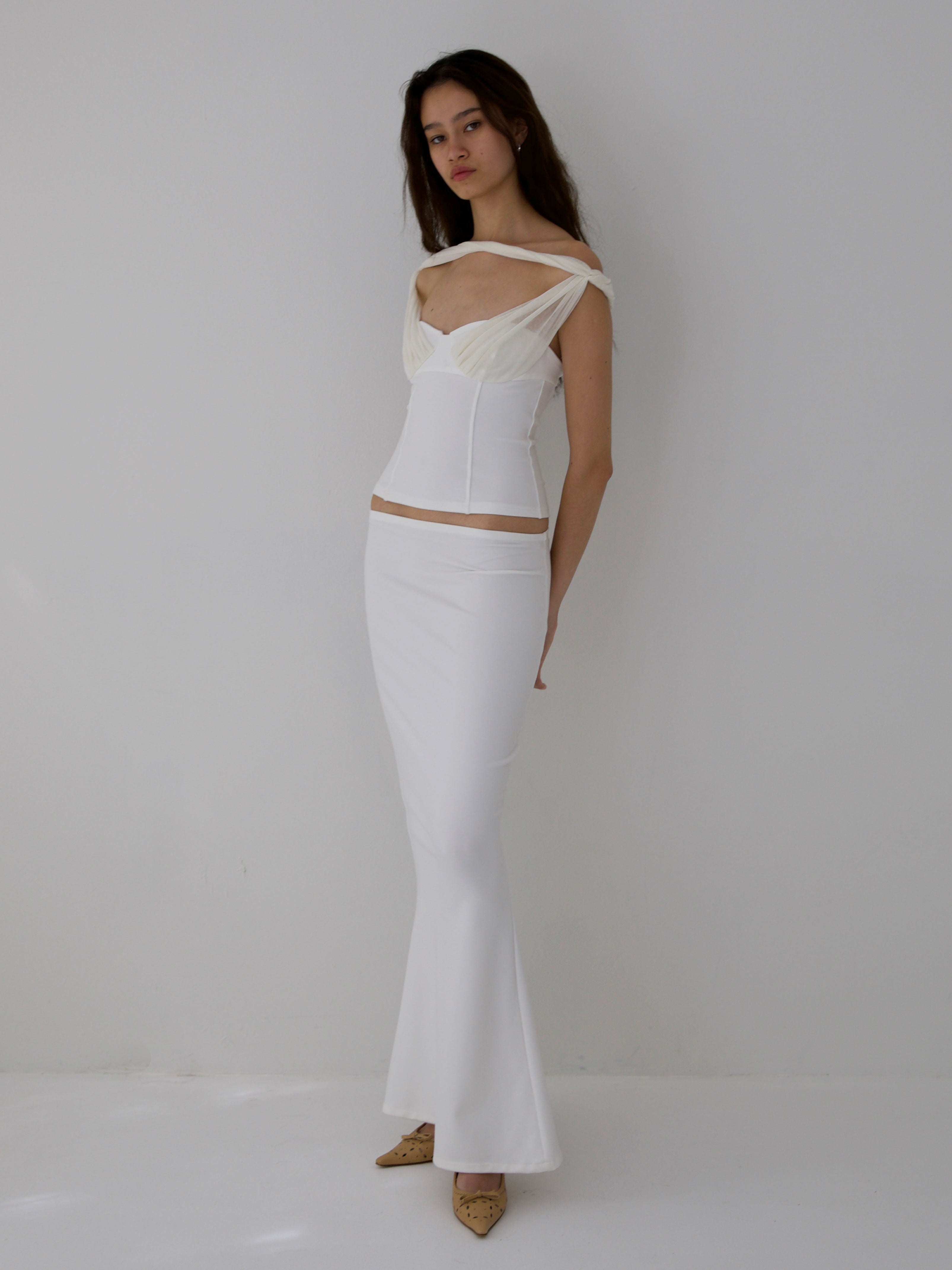 DIVINITY SKIRT IN IVORY (PRE-ORDER)