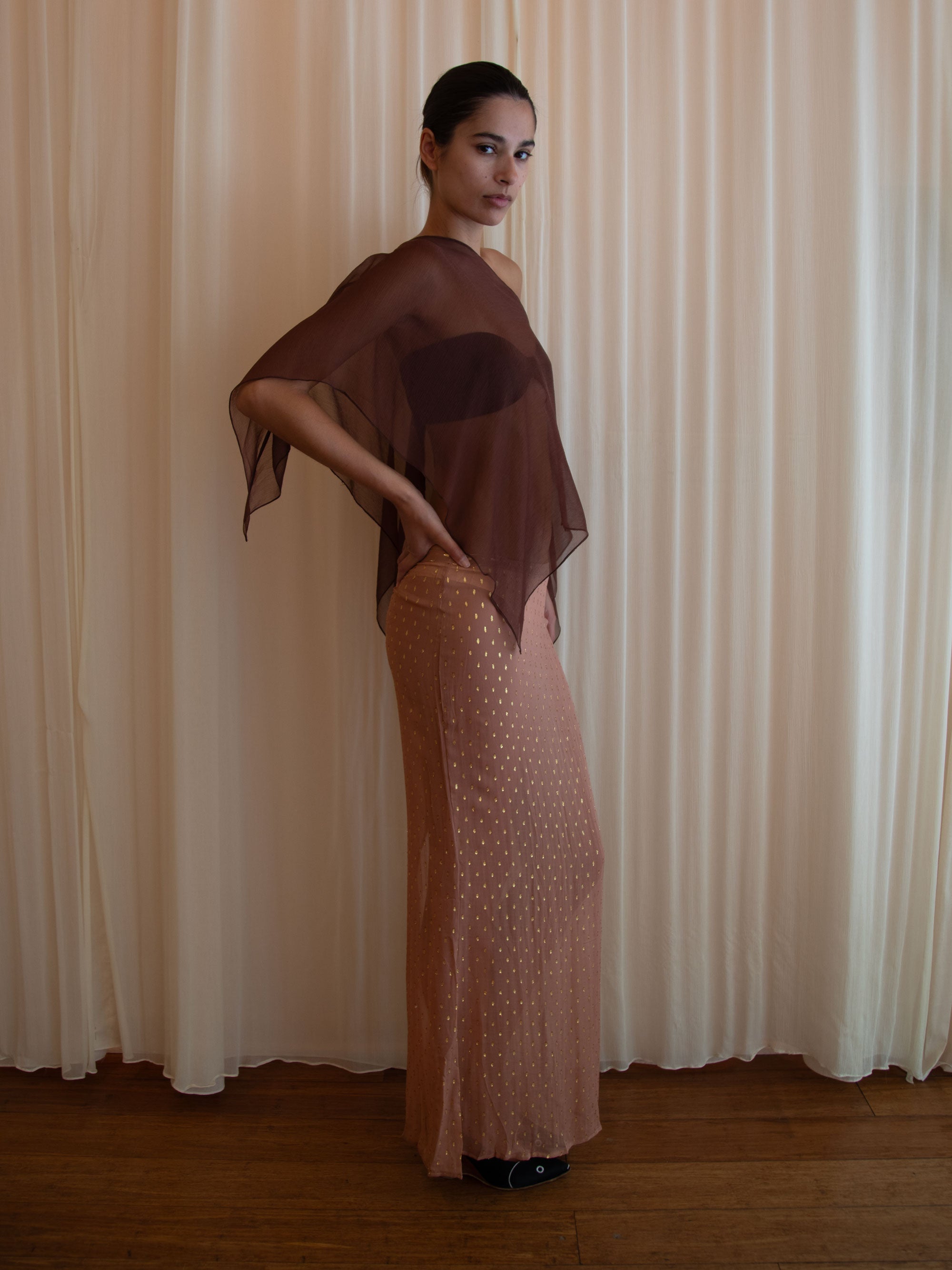 SOLSTICE SKIRT IN MAUVE