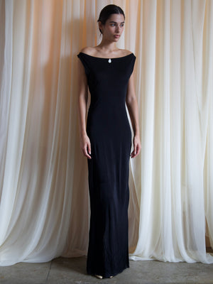 
                  
                    Load image into Gallery viewer, HERON DRESS IN BLACK
                  
                