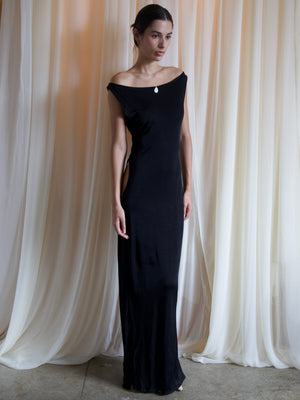 
                  
                    Load image into Gallery viewer, HERON DRESS IN BLACK
                  
                