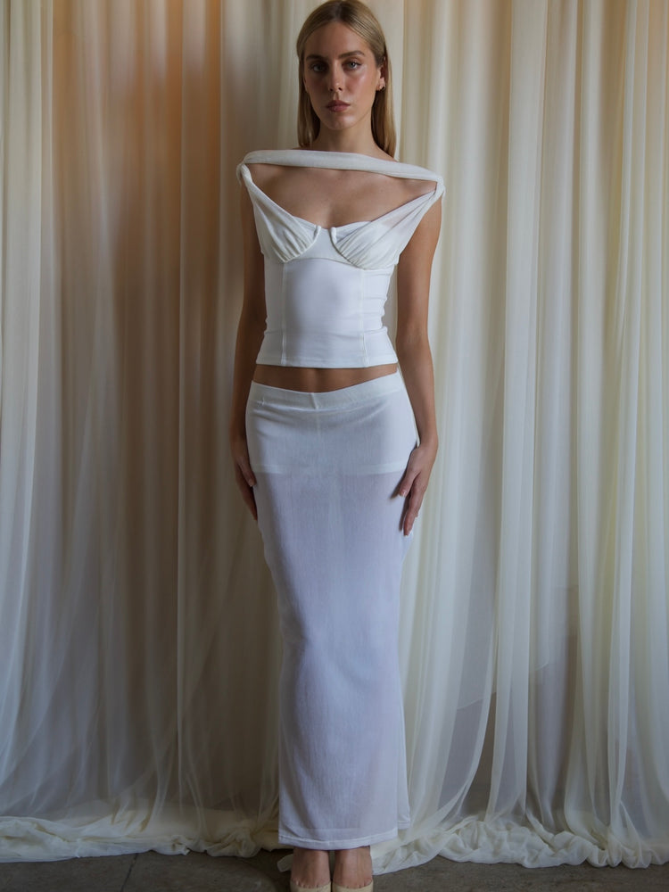 
                  
                    Load image into Gallery viewer, MEEYA SKIRT IN IVORY
                  
                