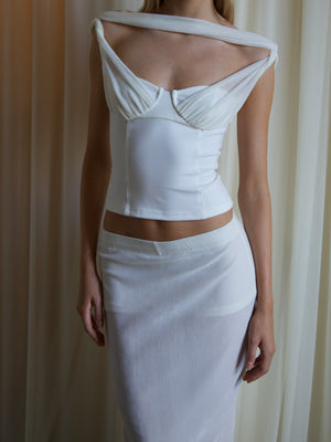 
                  
                    Load image into Gallery viewer, MEEYA SKIRT IN IVORY
                  
                