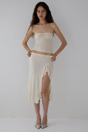 
                  
                    Load image into Gallery viewer, BLOSSOM SKIRT IN ALMOND (pre-order)
                  
                