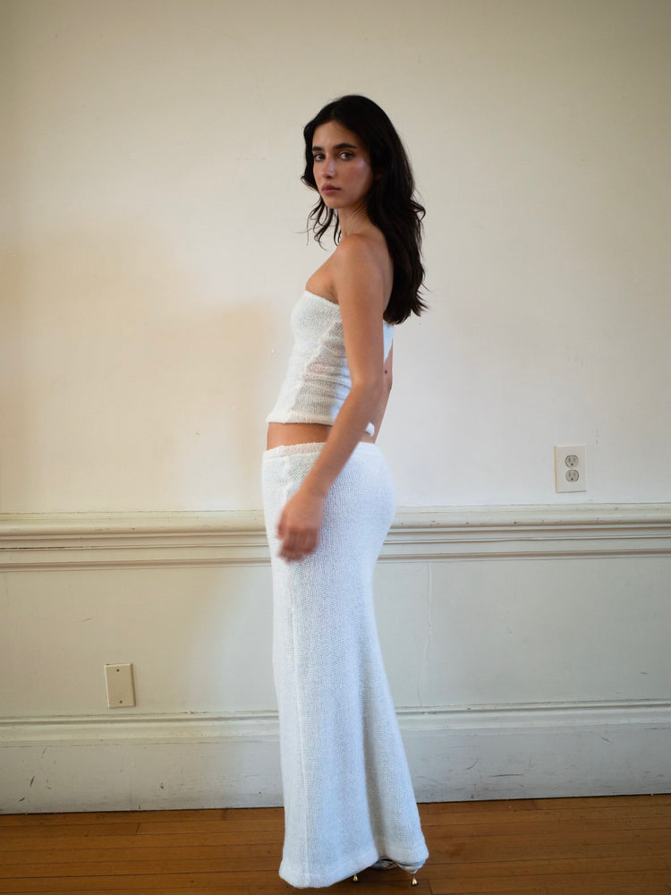 
                  
                    Load image into Gallery viewer, MERMAID SKIRT IN IVORY + MOHAIR
                  
                