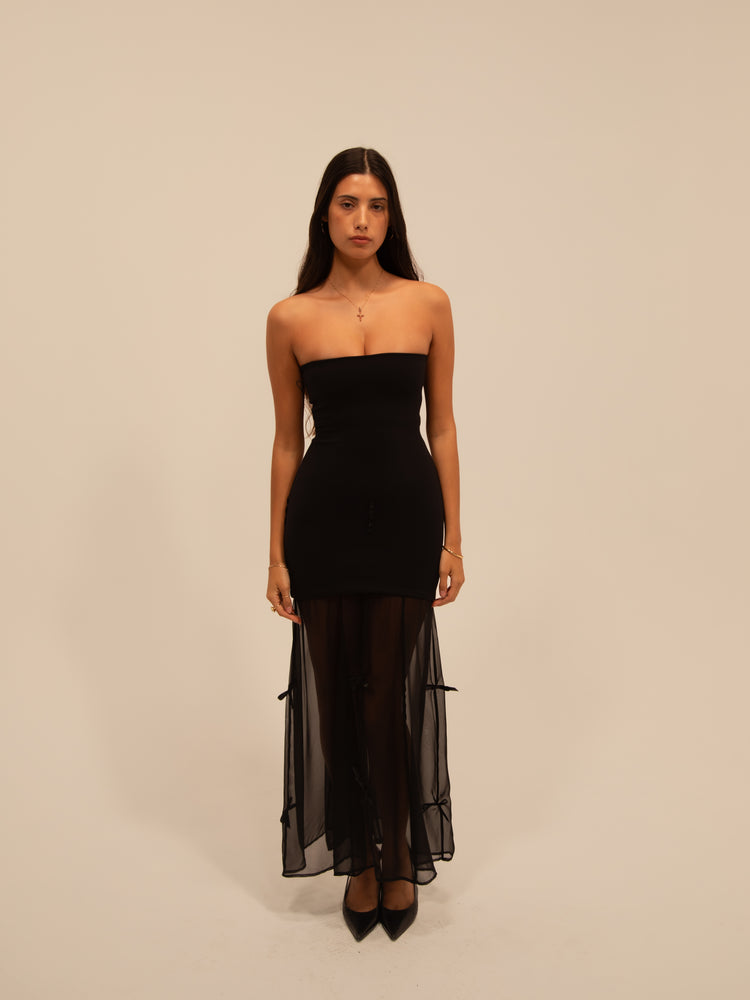 
                  
                    Load image into Gallery viewer, METIS DRESS BLACK + RECYCLED
                  
                