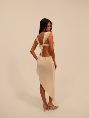 
                  
                    Load image into Gallery viewer, SWOOSH SKIRT IN CREAM
                  
                