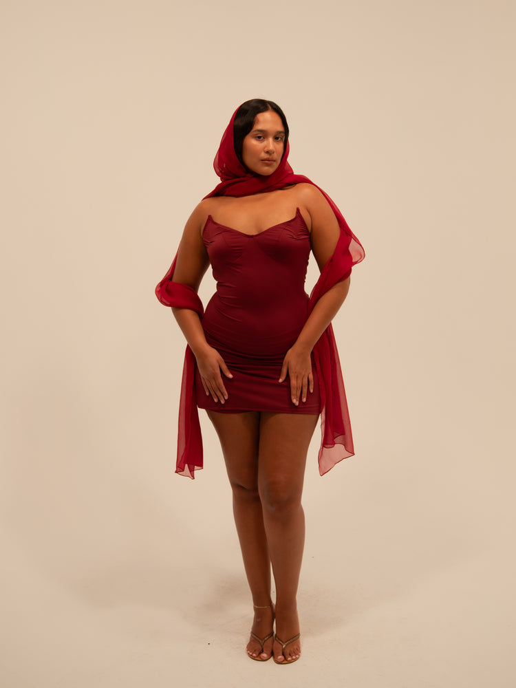 
                  
                    Load image into Gallery viewer, COCO CORSET IN MERLOT
                  
                