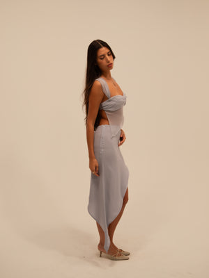 
                  
                    Load image into Gallery viewer, SWOOSH SKIRT IN BLUE
                  
                