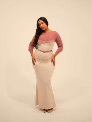 
                  
                    Load image into Gallery viewer, SERAFINA SHRUG IN MAUVE
                  
                