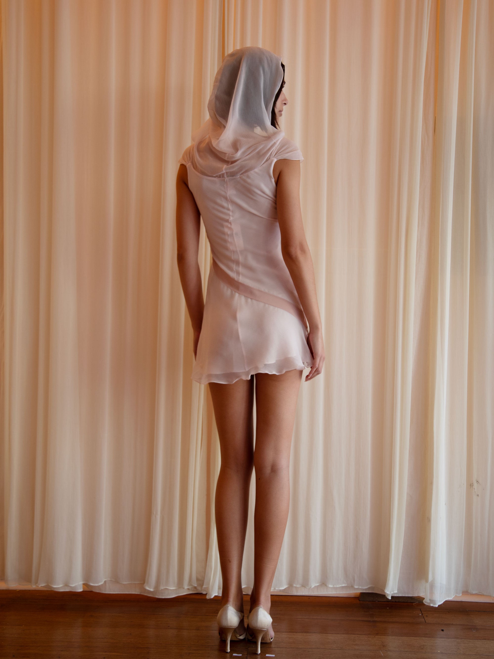 DOVE DRESS IN ROSEWATER