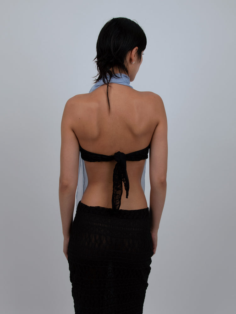 
                  
                    Load image into Gallery viewer, LACE TINY TANK IN BLACK
                  
                