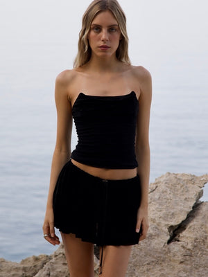 
                  
                    Load image into Gallery viewer, CABANA BUSTIER IN BLACK
                  
                