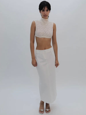 
                  
                    Load image into Gallery viewer, CROPPED LACE TURTLENECK + DEADSTOCK
                  
                