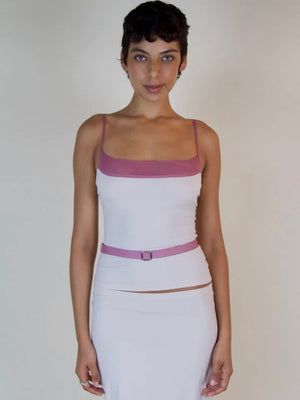
                  
                    Load image into Gallery viewer, LUDMILLA TOP IN PEANUT &amp;amp; MAUVE
                  
                
