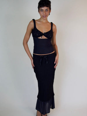 
                  
                    Load image into Gallery viewer, EQUINOX SKIRT IN BLACK
                  
                