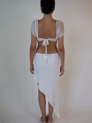 
                  
                    Load image into Gallery viewer, SWOOSH SKIRT IN CREAM
                  
                