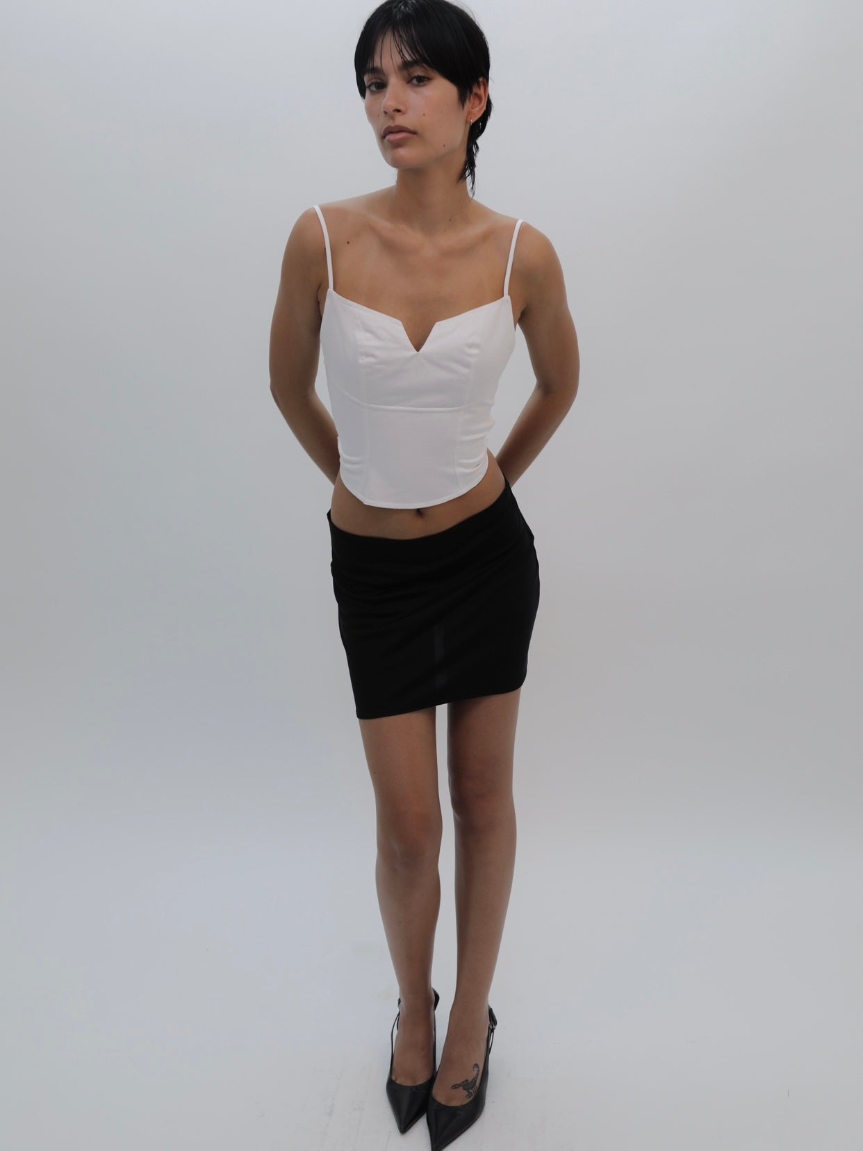 BACKLESS TIE TOP + ORGANIC