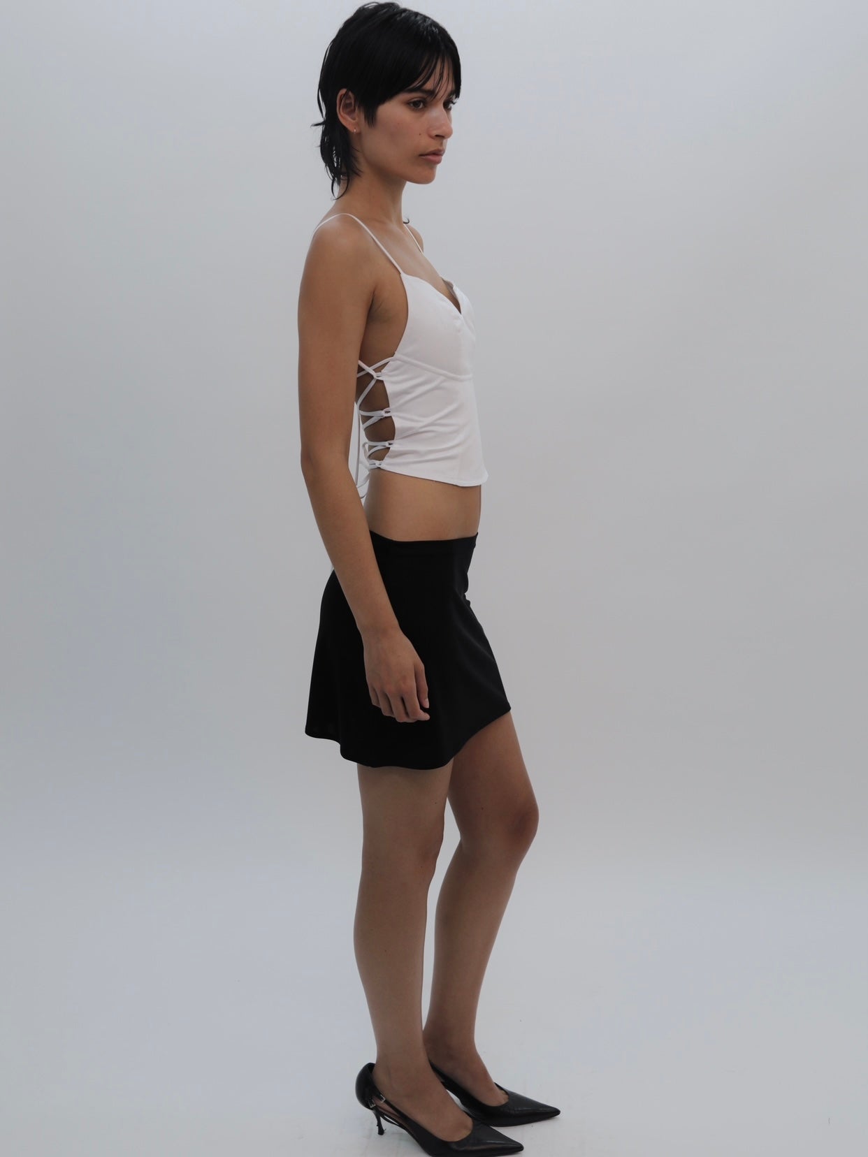 BACKLESS TIE TOP + ORGANIC