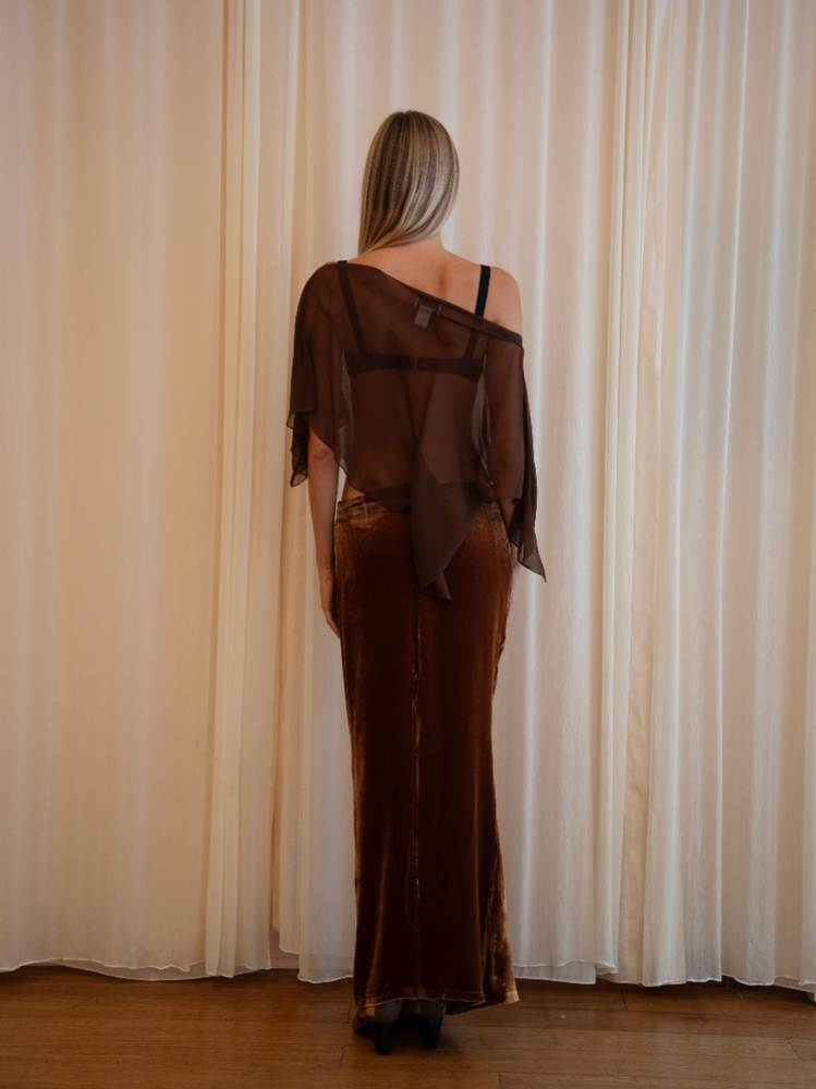 
                  
                    Load image into Gallery viewer, SOLSTICE SKIRT IN VELVET COCOA
                  
                