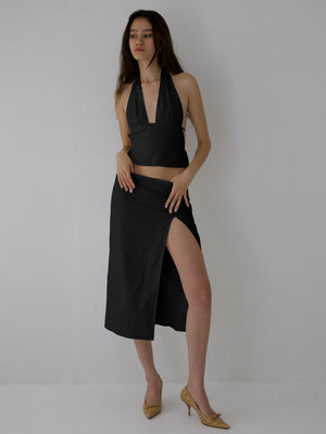 
                  
                    Load image into Gallery viewer, APRIL SKIRT IN BLACK
                  
                