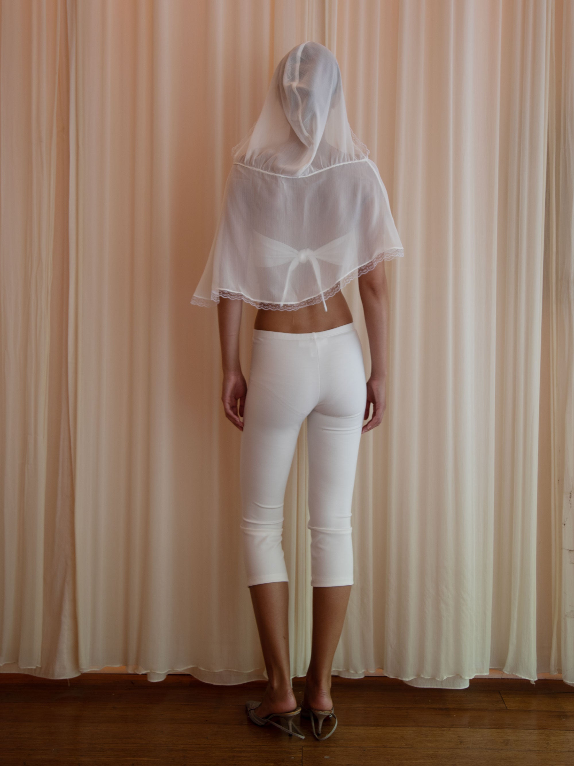 ORACLE PONCHO SET IN IVORY (PRE-ORDER)