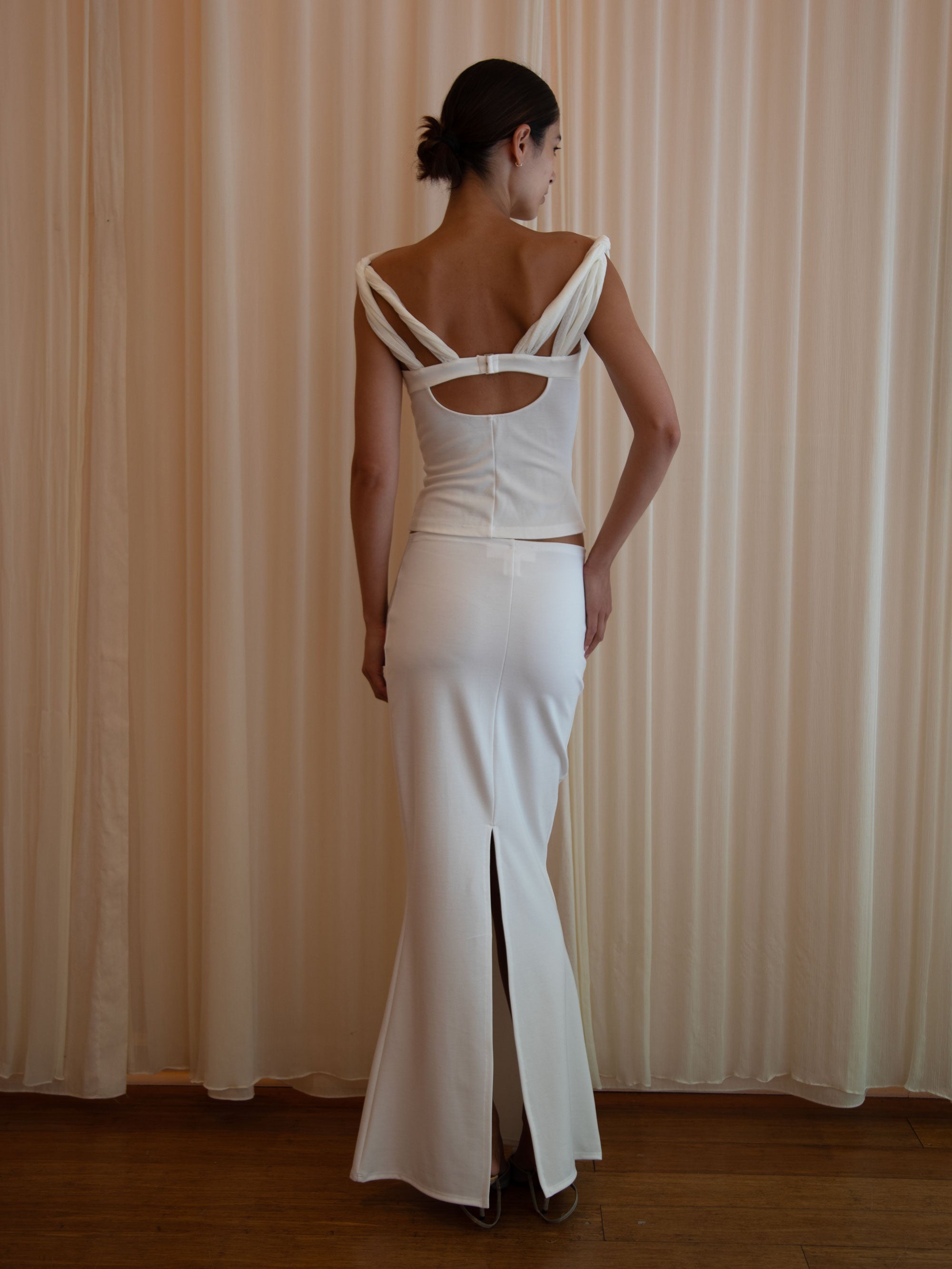 DIVINITY SKIRT IN IVORY