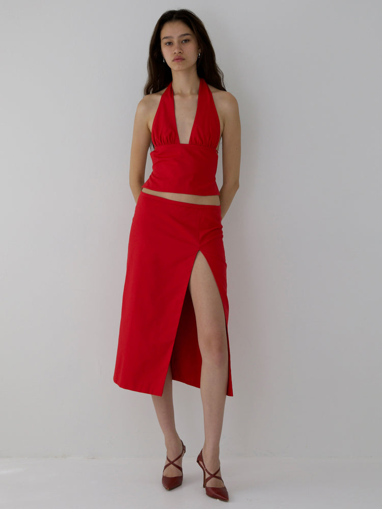 
                  
                    Load image into Gallery viewer, APRIL SKIRT IN CHERRY
                  
                