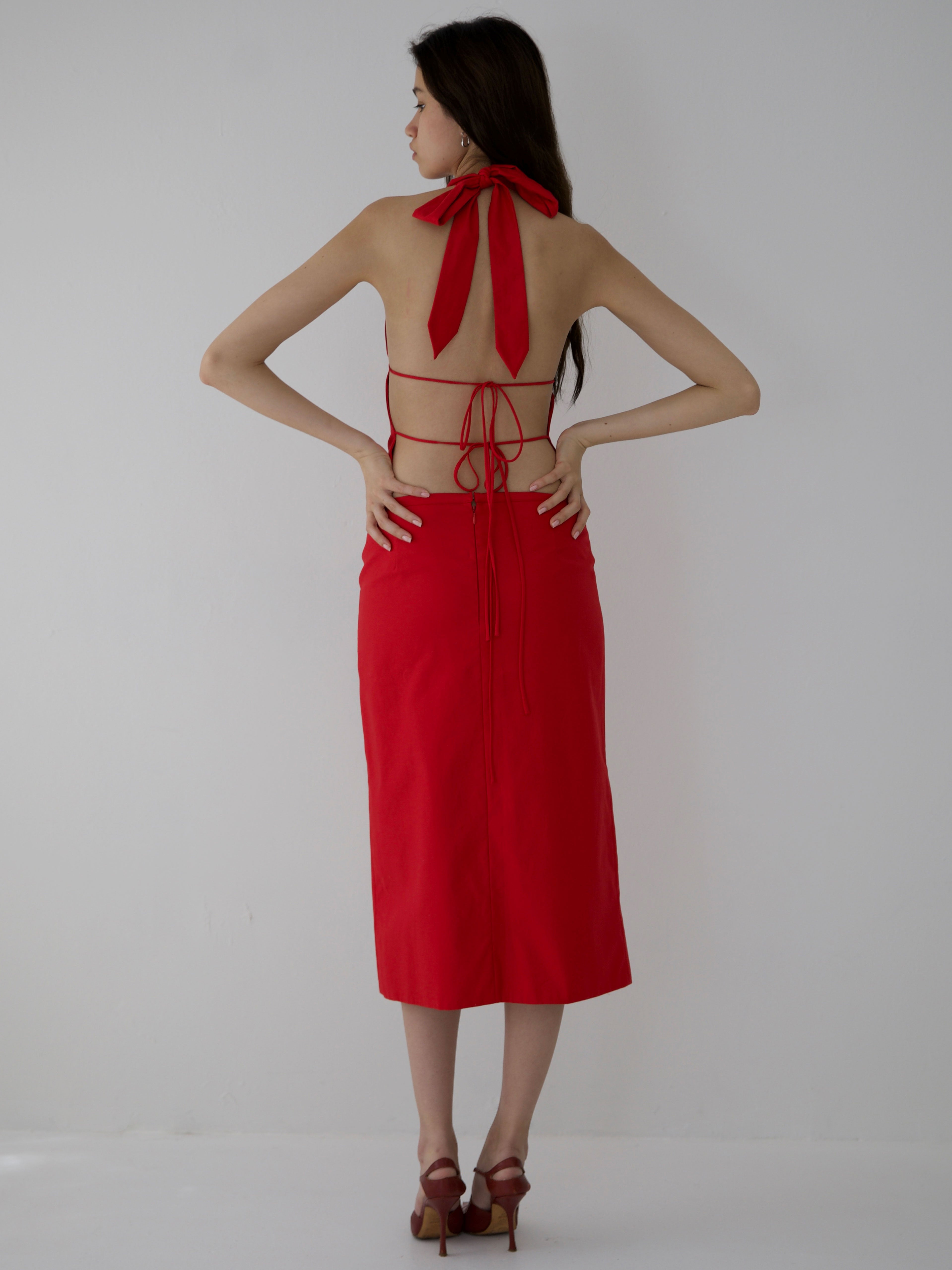 APRIL SKIRT IN CHERRY