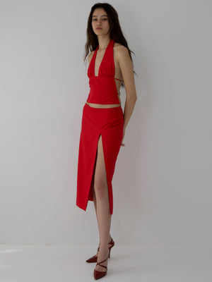 
                  
                    Load image into Gallery viewer, APRIL SKIRT IN CHERRY
                  
                