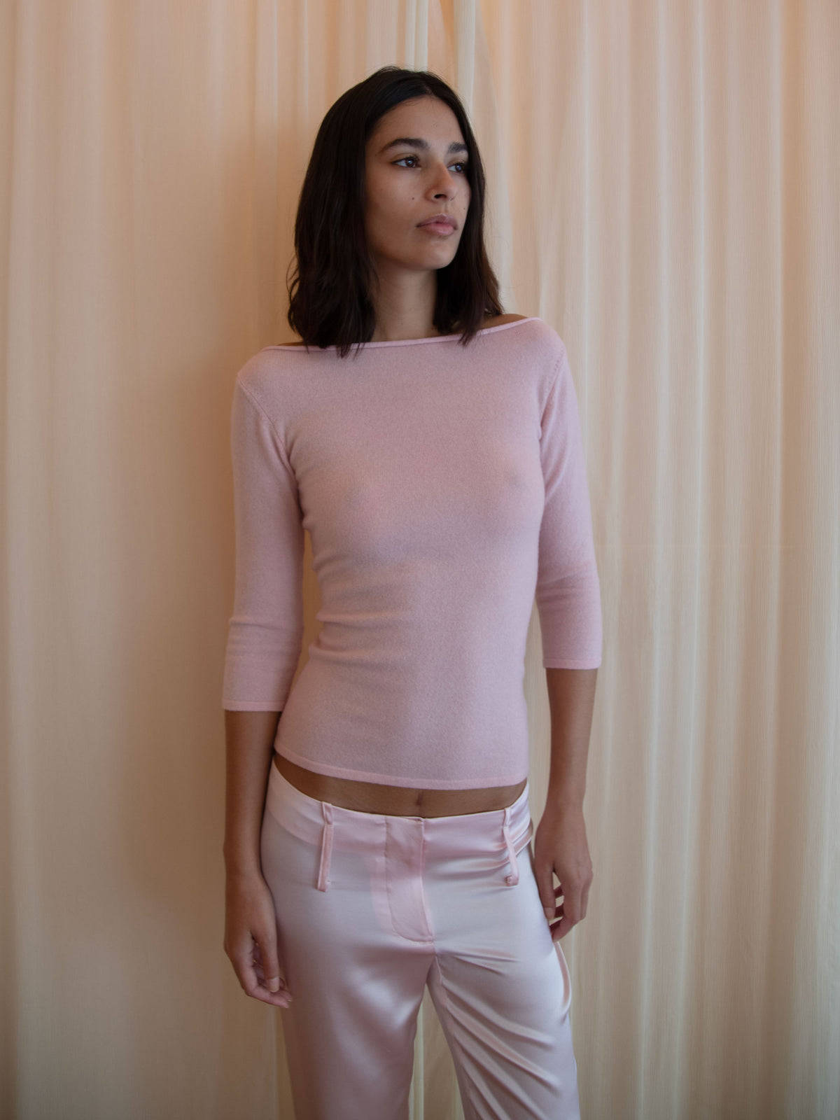 JANE SWEATER IN BABY PINK