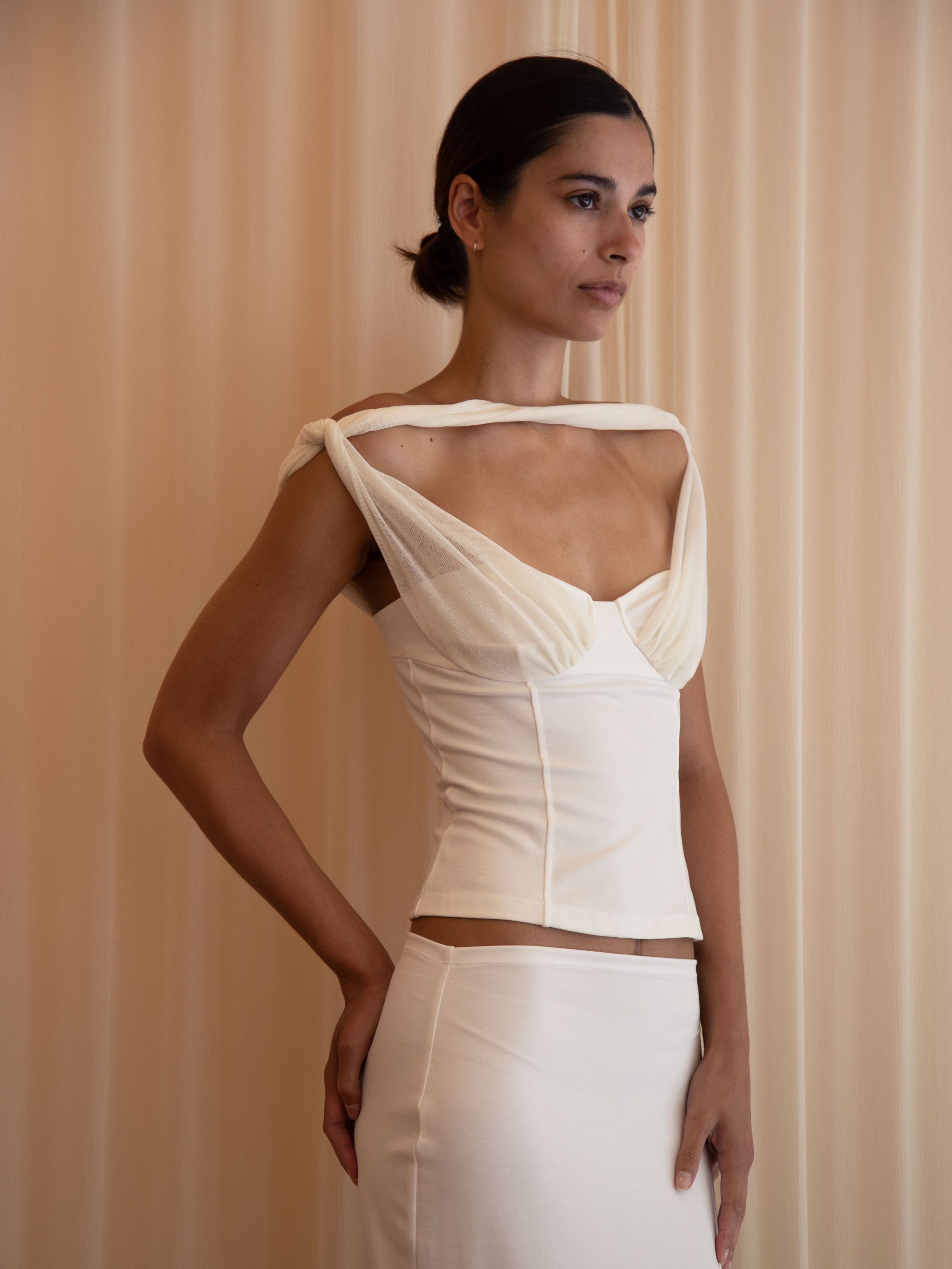 DIVINITY TOP IN IVORY