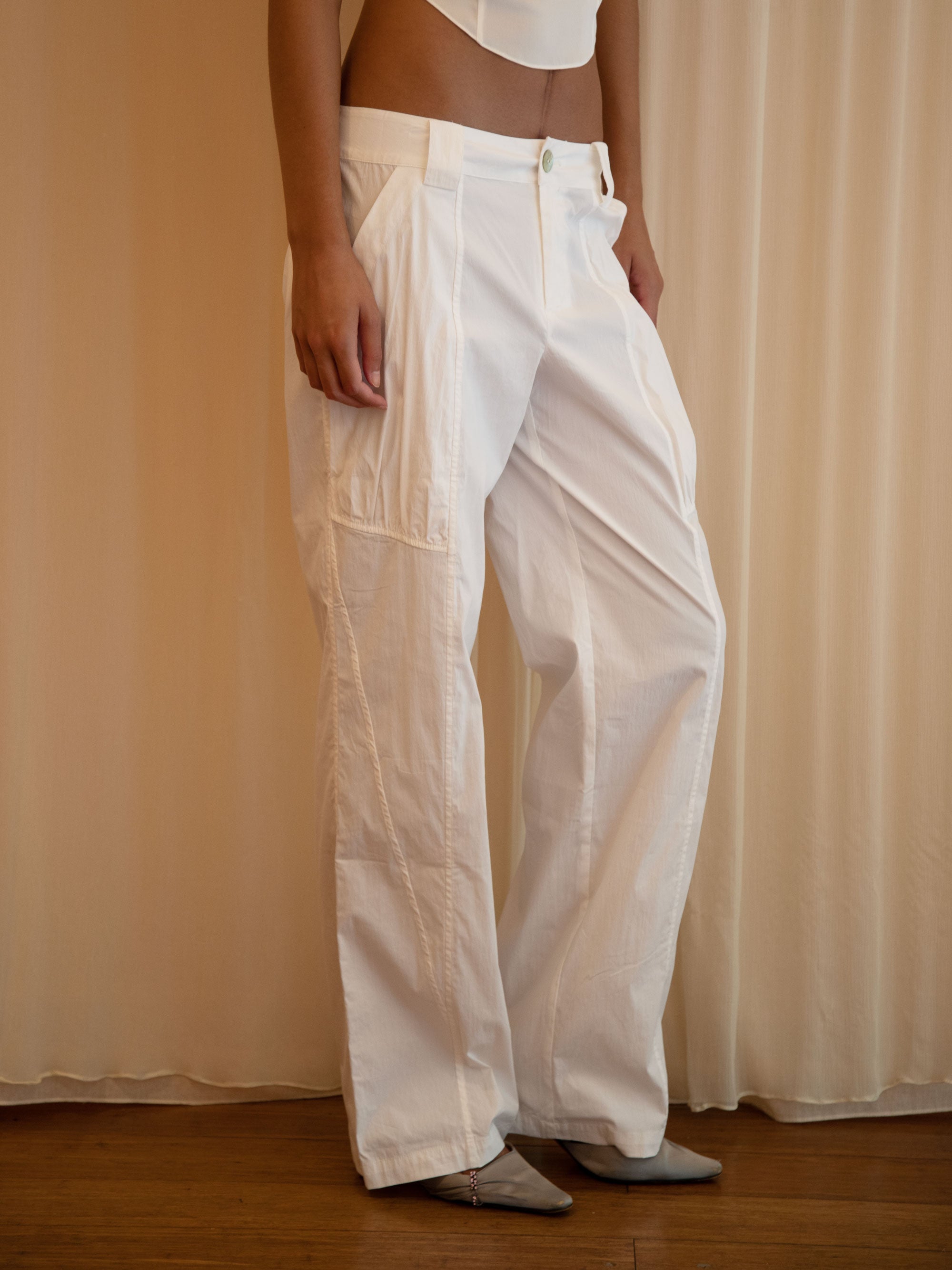 FREYA PANT IN IVORY