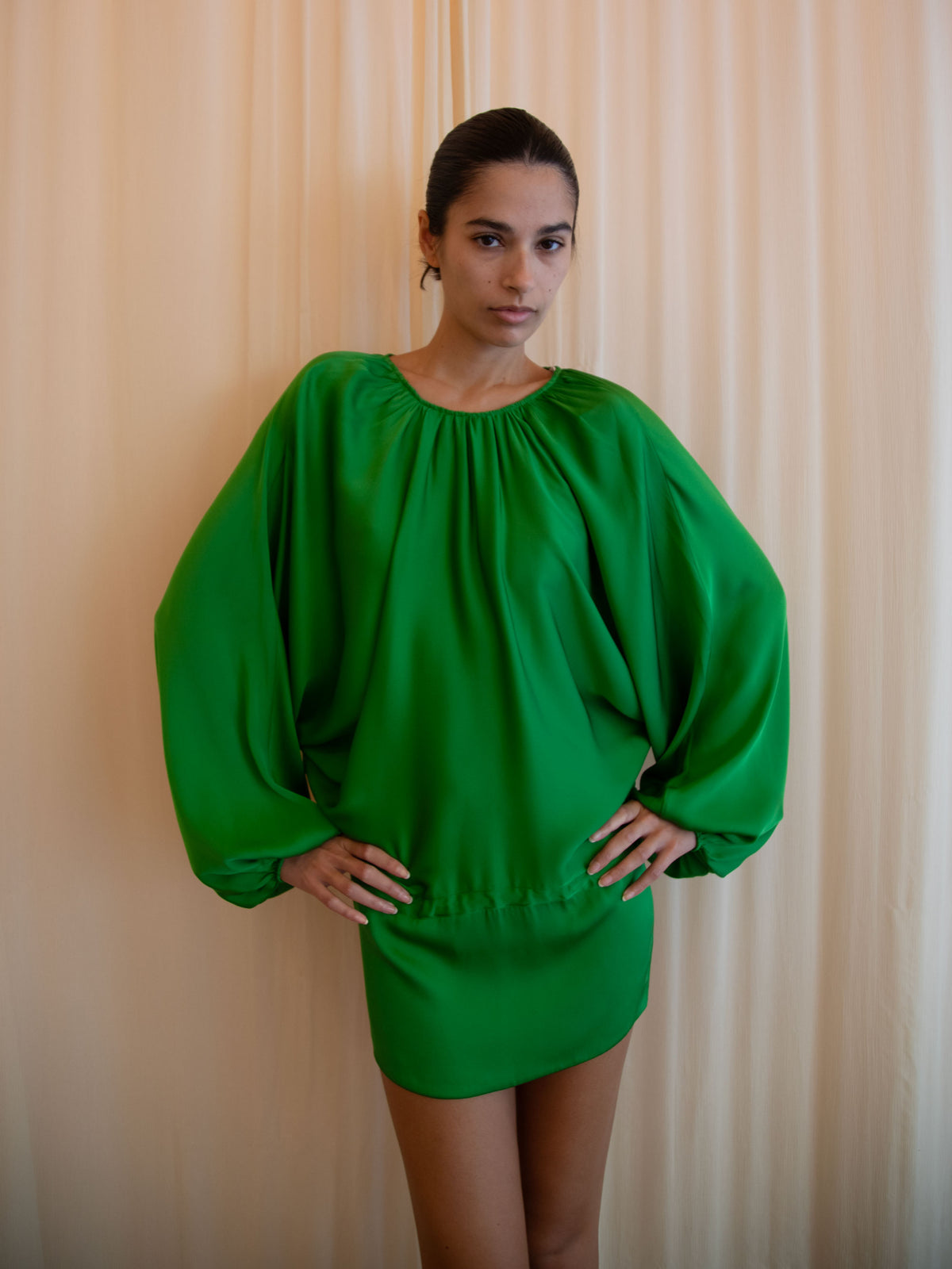 MLINI DRESS IN WHEATGRASS