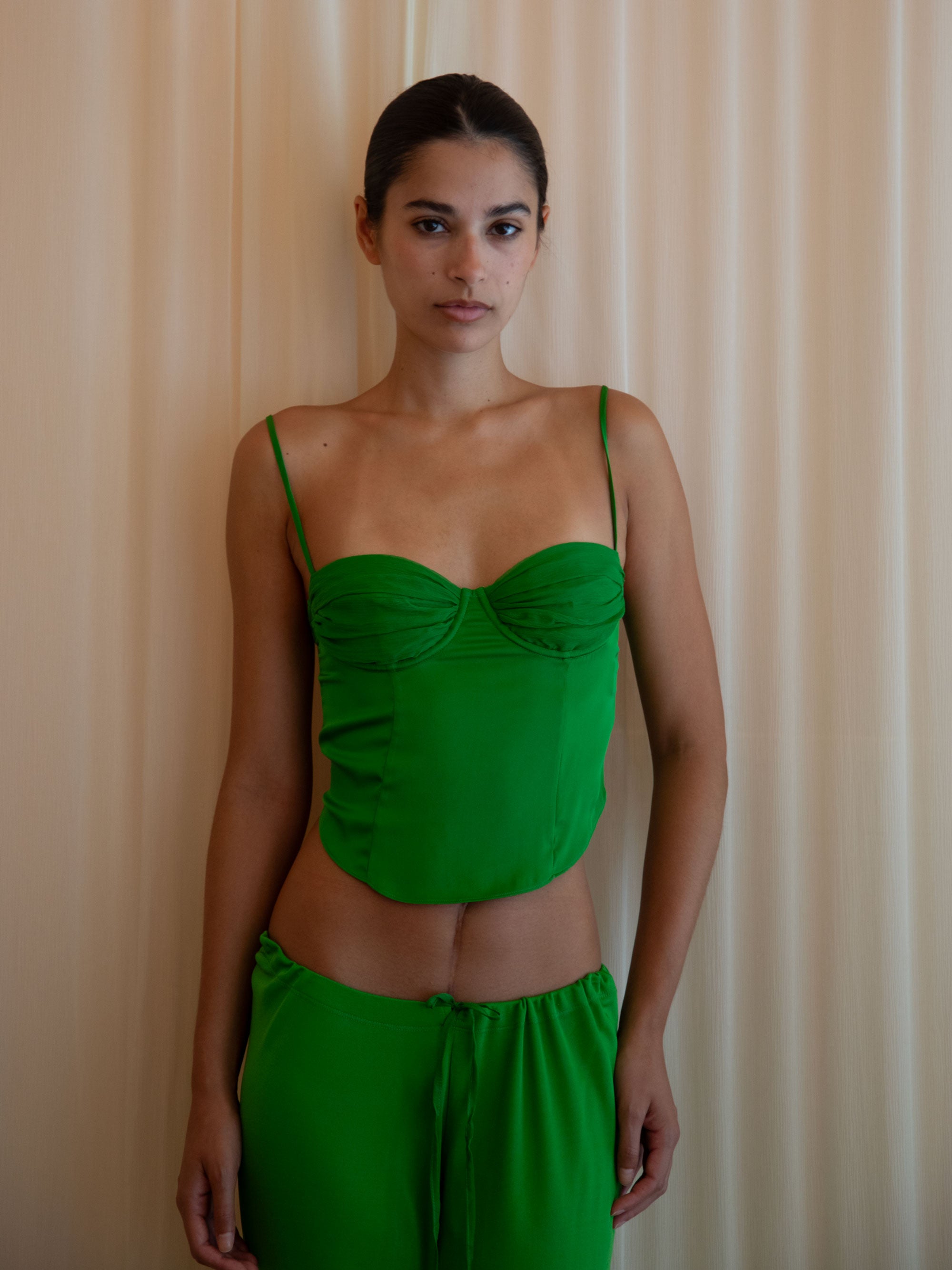 SIENNA BUSTIER IN WHEATGRASS