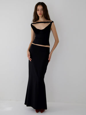 
                  
                    Load image into Gallery viewer, DIVINITY SKIRT IN BLACK
                  
                