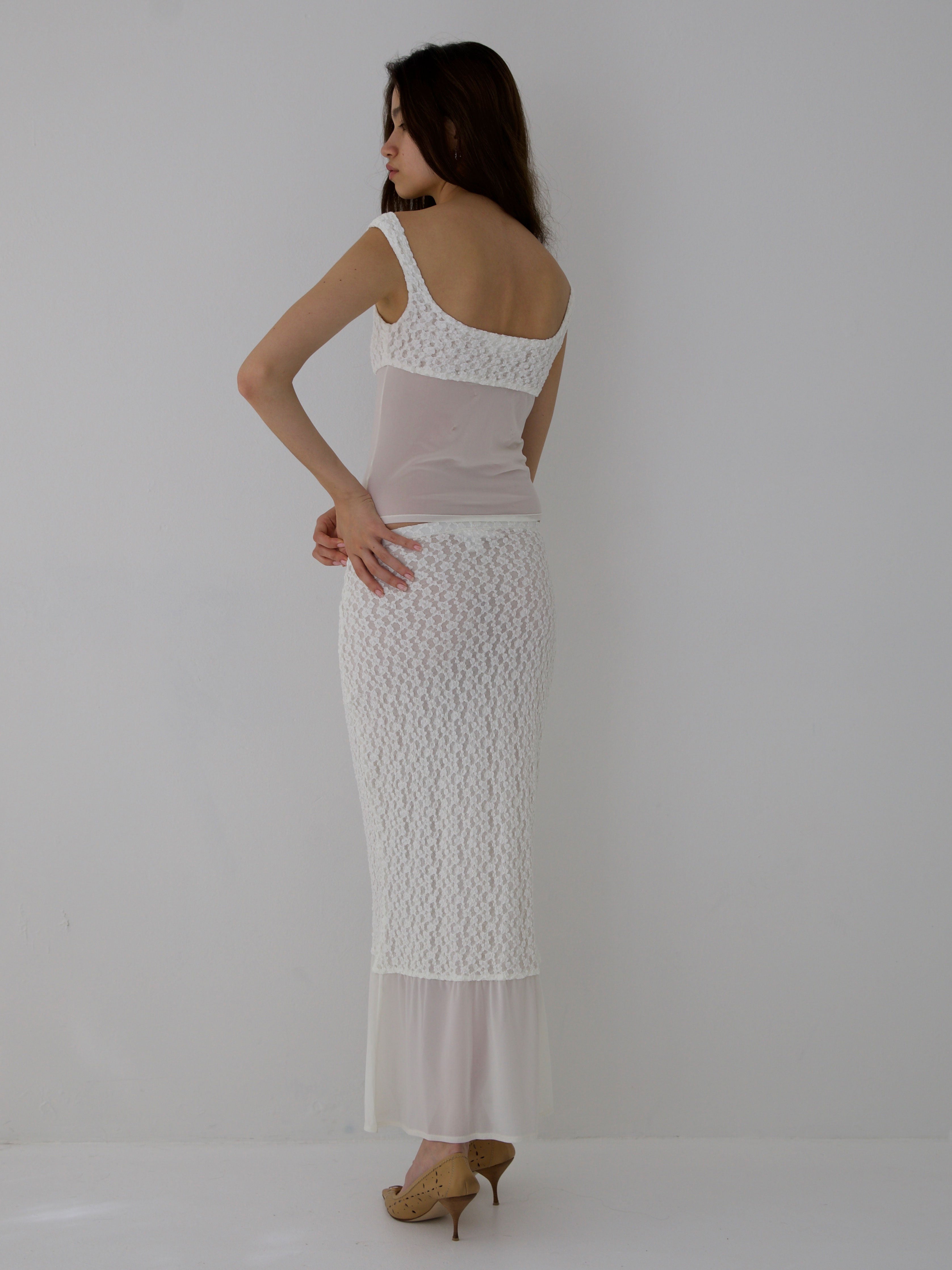 EQUINOX SKIRT IN IVORY