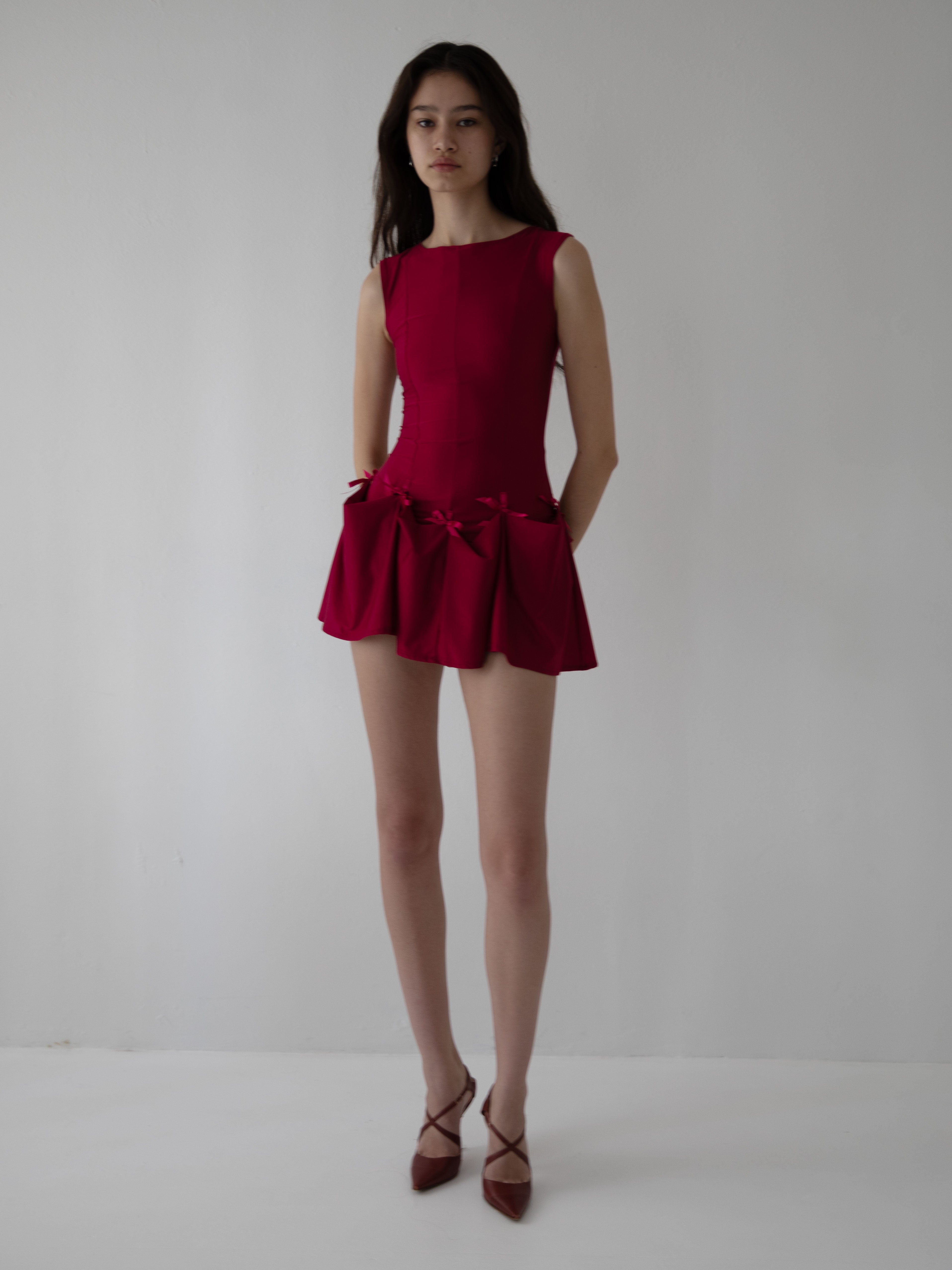 HEIRESS DRESS IN SANGRIA (PRE-ORDER)